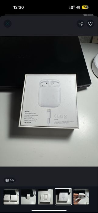 Продам кейс оригинал airpods 2