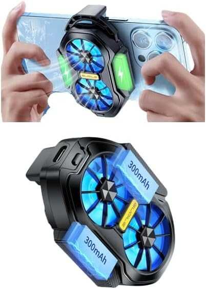 FS01 Мощен охладител за смартфон с двоен вентилатор – за Гейминг