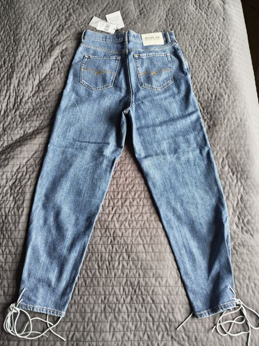 Нови дамски дънки Replay Talya  High Waist Tapered Leg (Размер 26)