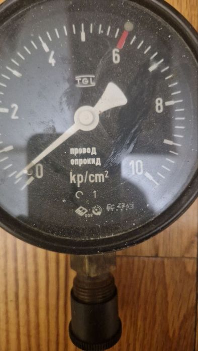 TGL ТГЛ Манометр kp/cm2 электроконтактный главен. магистраль СССР