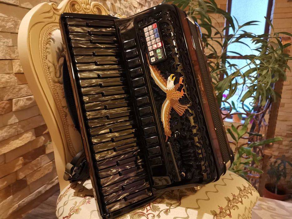 Acordeon Digital Brown Personalizat Impecabil Mecanica Basi
