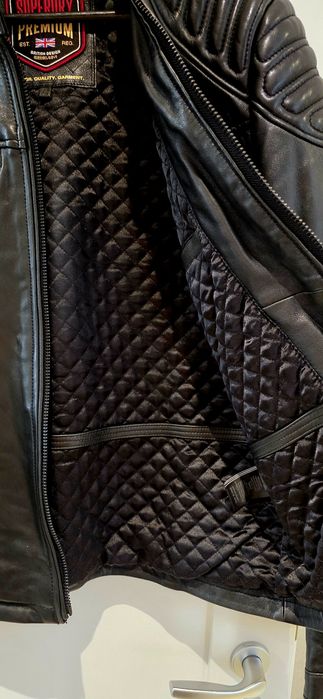 Geaca de piele Superdry Hero