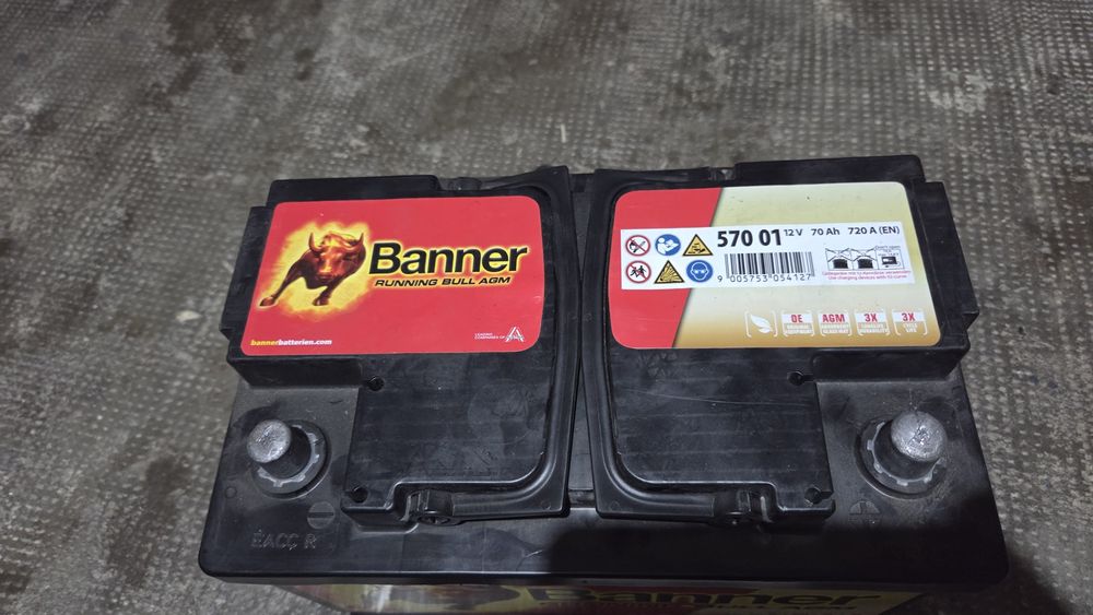Baterie acumulator Banner AGM 70ah  720A