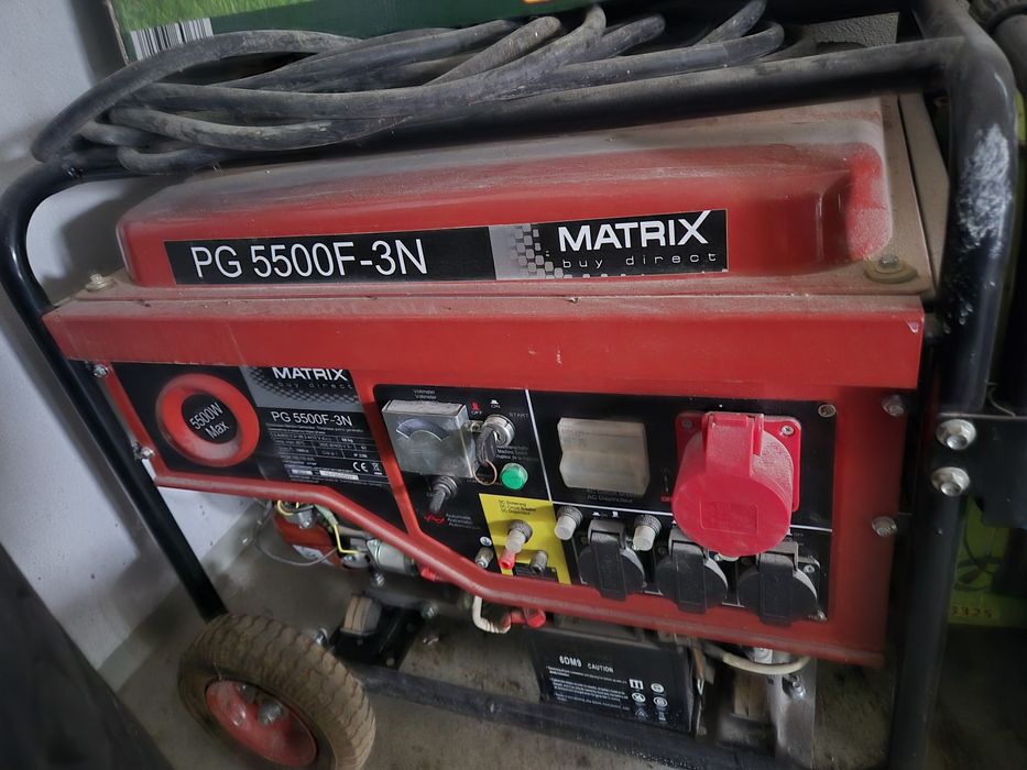 Generator de curent pe benzina Matrix PG 5600, 5500W, motor in 4 timpi
