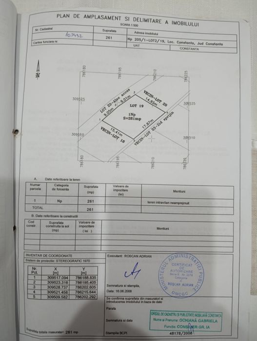 Vand 2 loturi teren zona Bavaria langa OCH