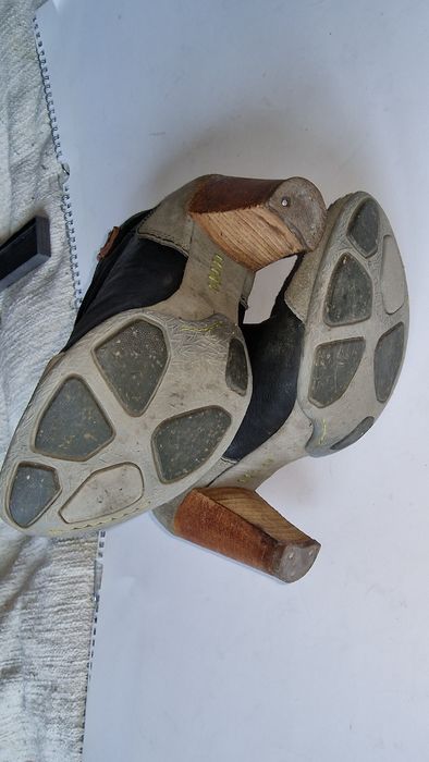 Ghete piele  cu toc 8.5 cm Terra Plan