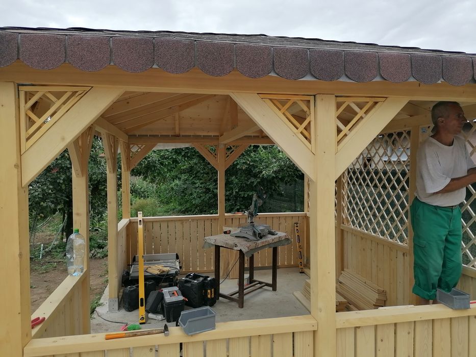 Foisor de gradina Foisoare Terase Pergole Structuri lemn masiv