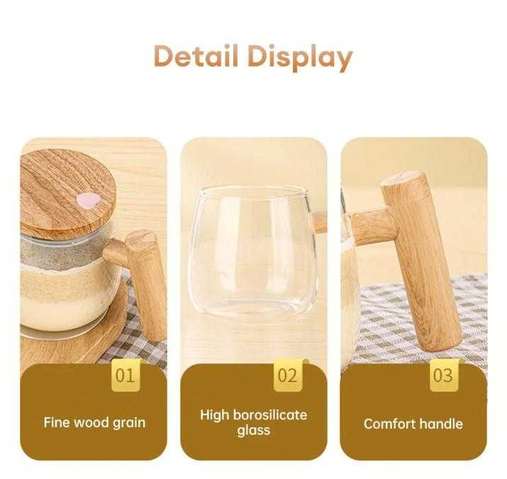 Електрическа Aвтоматична Миксираща Чаша за Напитки Смесва Разбърква