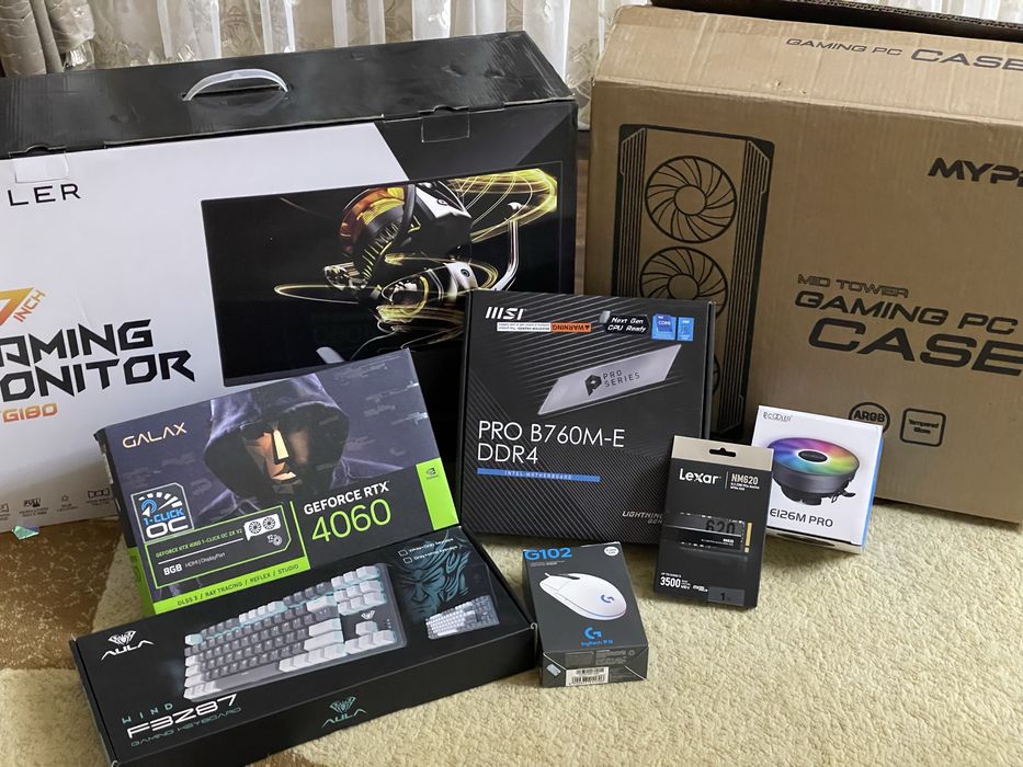 продается комплект пк игровой и для монтажа