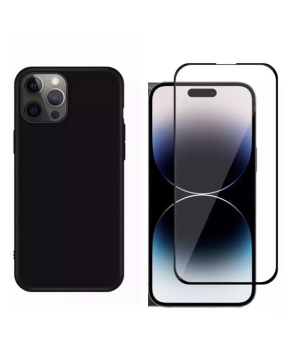 Iphone 14/15/16/17 PRO MAX PLUS Husa Secure Case Slim si Folie Sticla