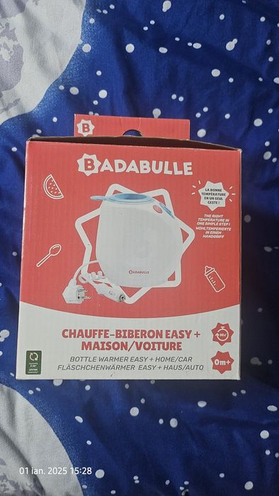 Nou. Neutilizat. Incalzitor de biberoane/borcane Badabulle Easy+