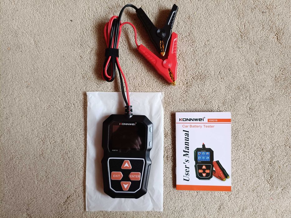 Tester Baterie Auto KONNWEI KW218 - 6/12V, 100-2000CCA, 2-220Ah - NOU