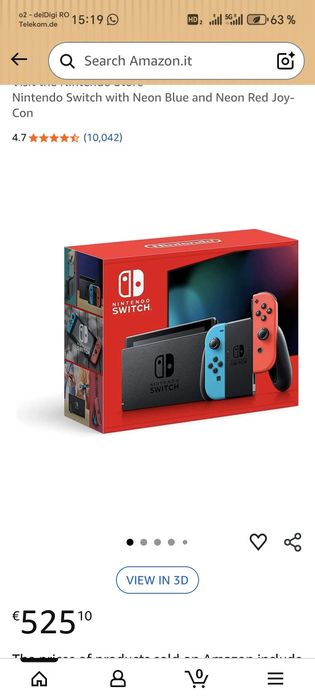 Joc Nintendo switch blue red.. Nou sigilat