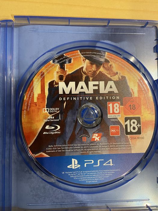Игра За PS4 Mafia Definitive Edition