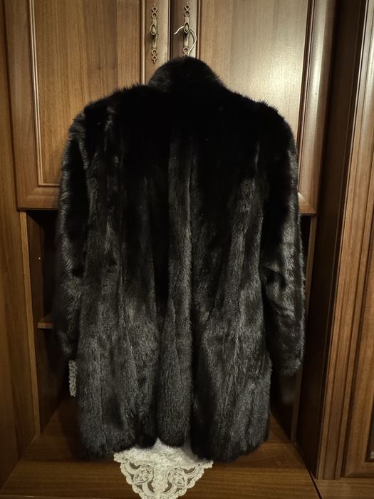 Blana naturala de nurca neagra