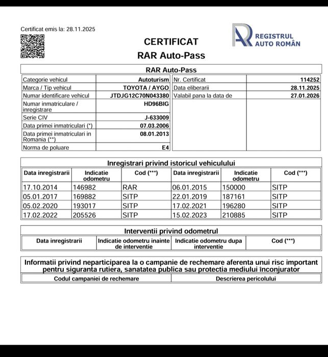 Toyota aygo 1.0 benzină