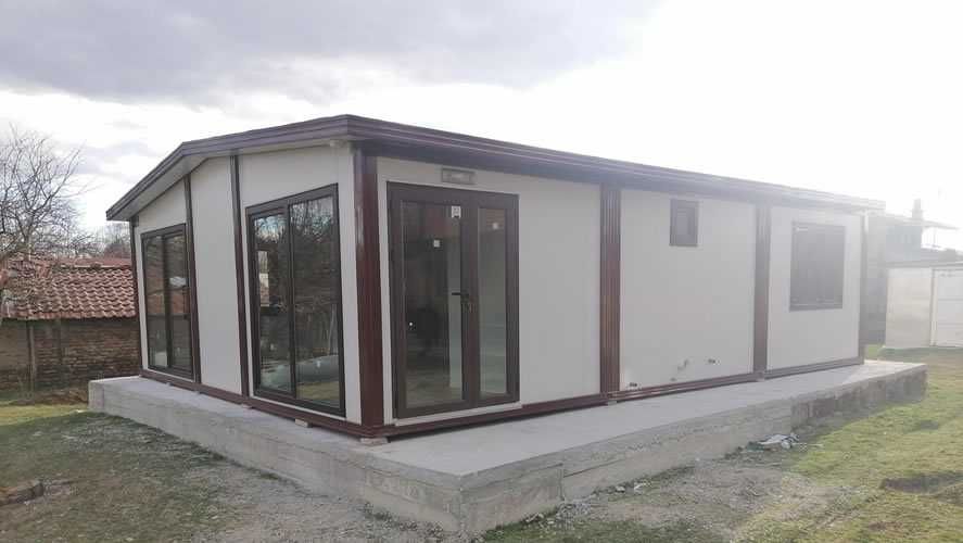 Casa Modulara si Garaje Auto din structura metalica si panou sandwich