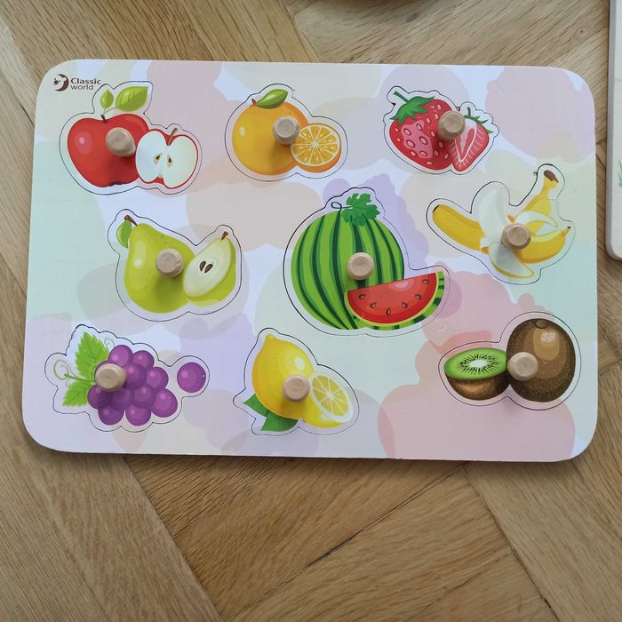 Образователни занимателни дървени играчки