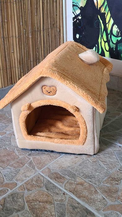 Casuta animale pufoasa / culcus caini si pisici Large