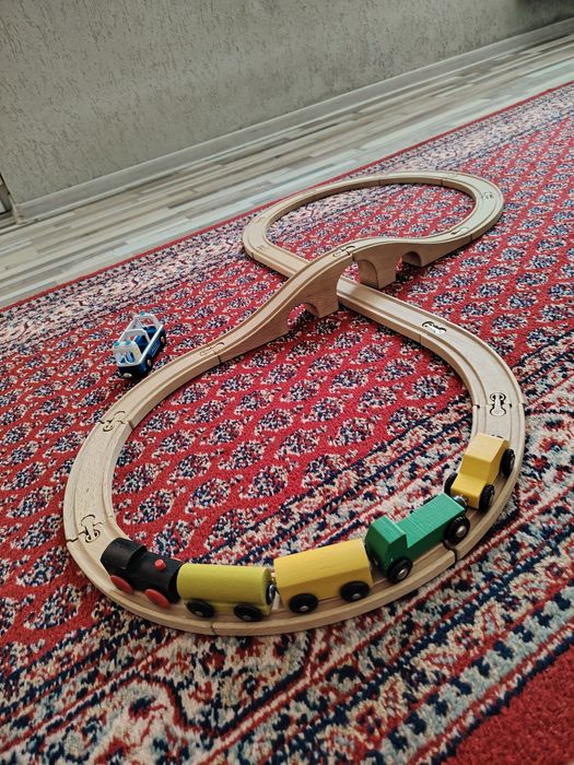 Jucării sine lemn cu trenuleț