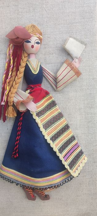 Ретро българска кукла – ръчна изработка (1984 г.)"