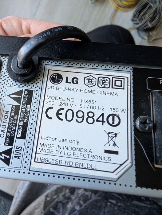 Sistem 5.1 Home cinema LG HX551 1100W