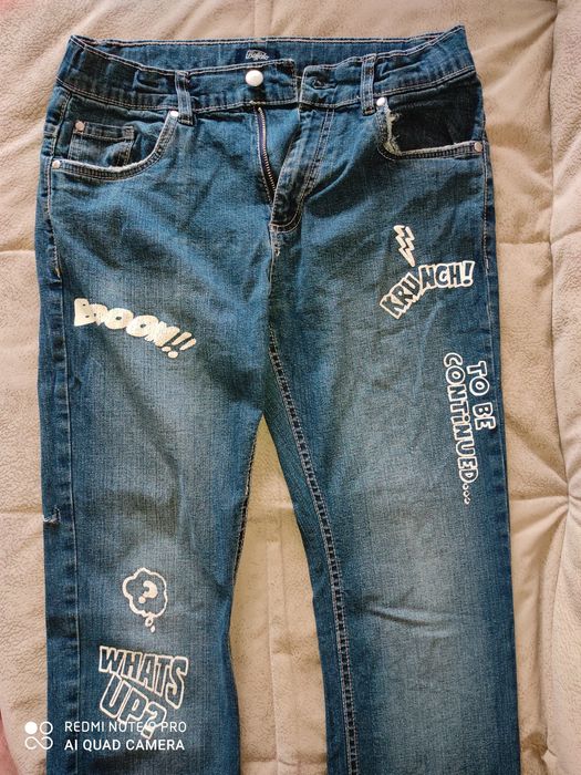 Джинсы для подростка унисекс рост 150-164 см, б/у