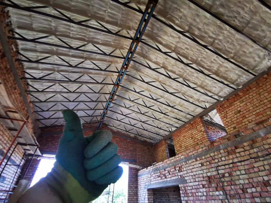 Утепление Мансарды, крыши ППУ пенополиуретаном.