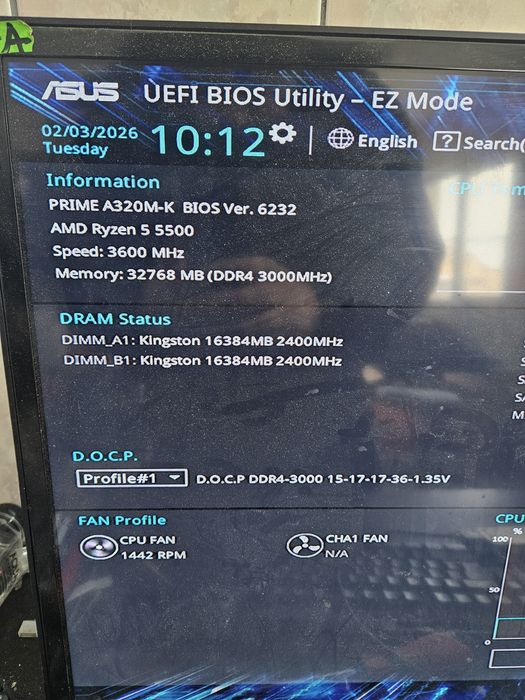 RAM DDR4 32GB 2X16GB HyperX 3000 cl15