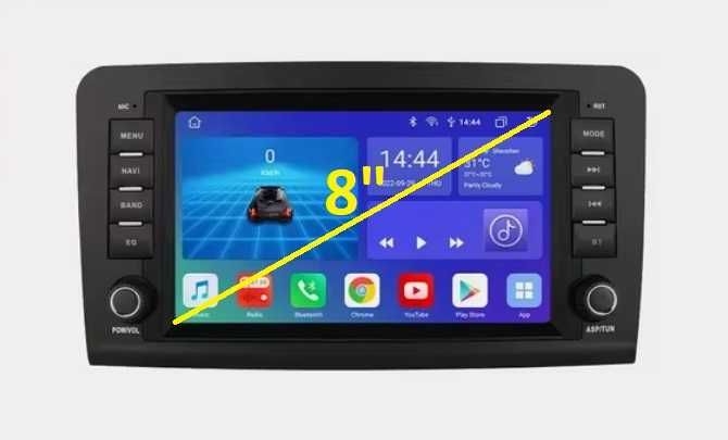 Мултимедия 8" Аndroid 14 за MERCEDES ML W164 GL X164 CARPLAY DSP RDS