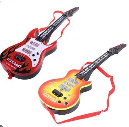 Детска електрическа РОК китара с мелодии и светлини