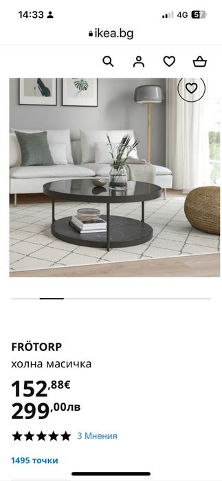 FRÖTORP
холна масичка Frotorp Ikea