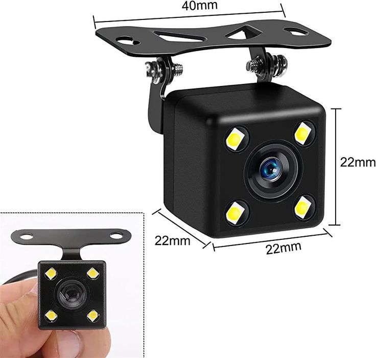 HD 180° Камера за задно виждане с LED диода , универсална