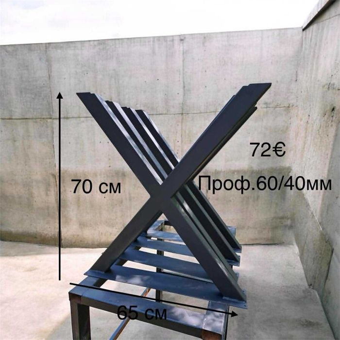 Метални крака за маса, пейка от 30-80 евро/бр с ДДС