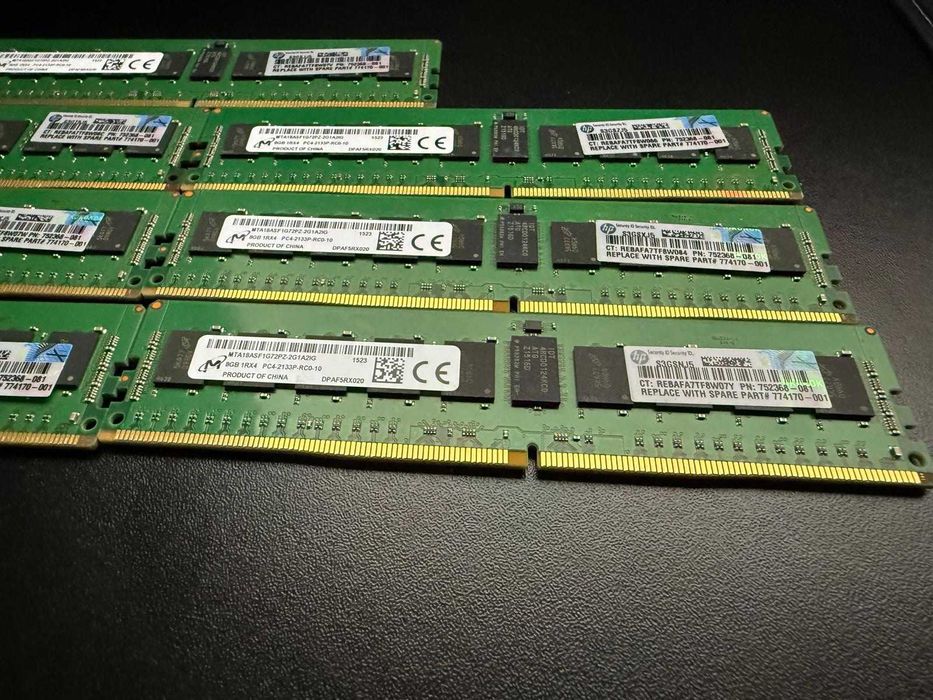 Set 56GB RAM Server (7 x 8GB) DDR4-2133P ECC RDIMM 1Rx4