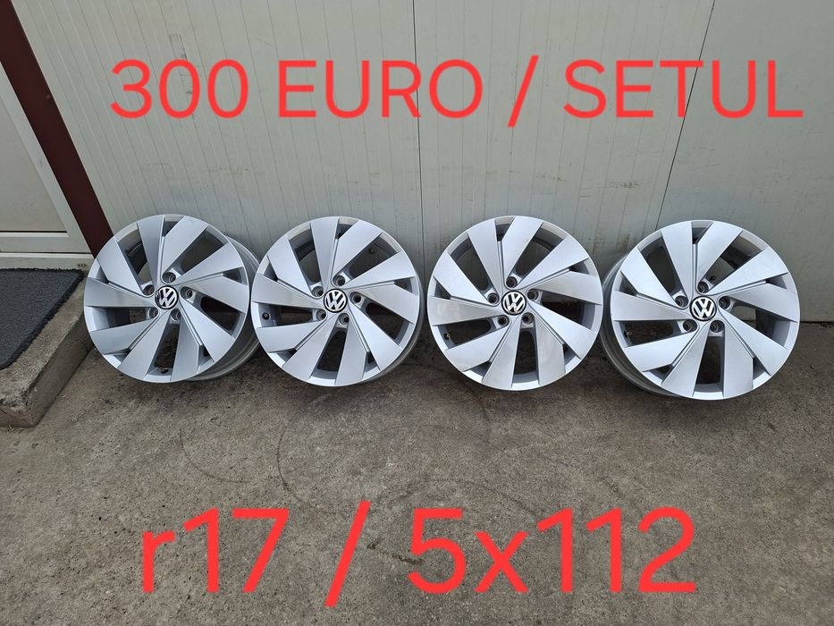 Jante din aluminiu originale r17 /  Vw Audi Skoda Seat MG / 5x112