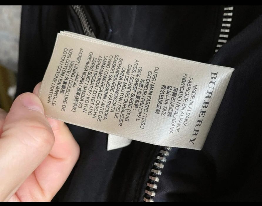 Geaca piele intoarsa  Burberry vintage unicat