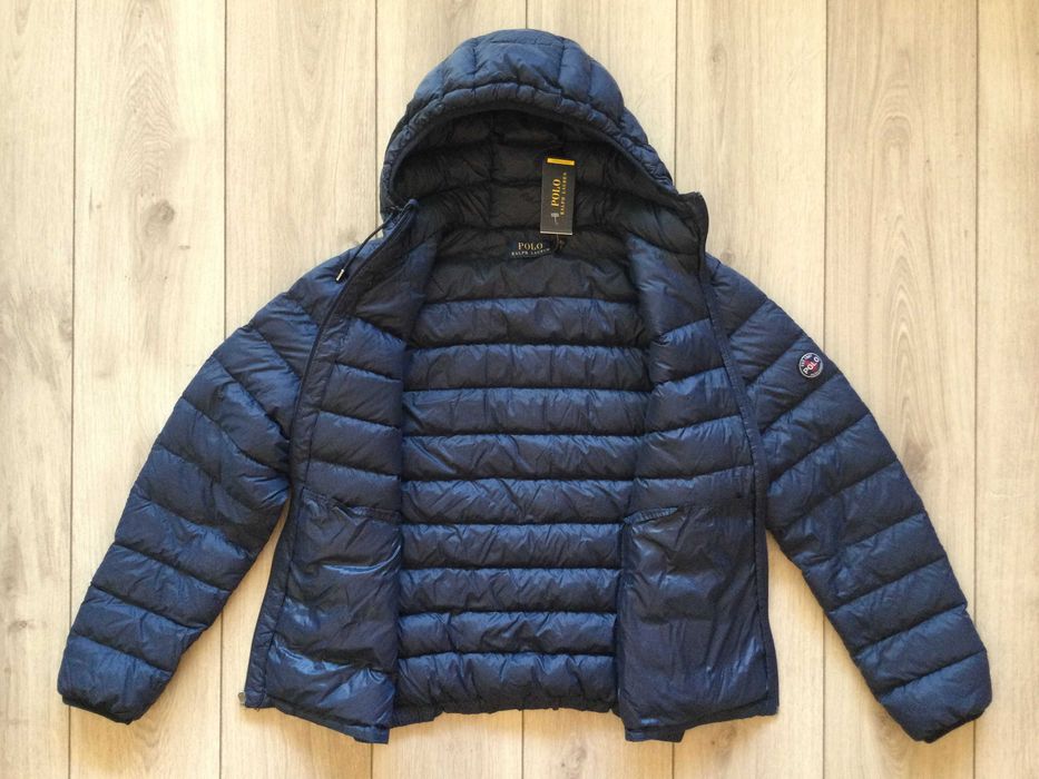 НОВО оригинално синьо пухено яке POLO RALPH LAUREN размер L от САЩ