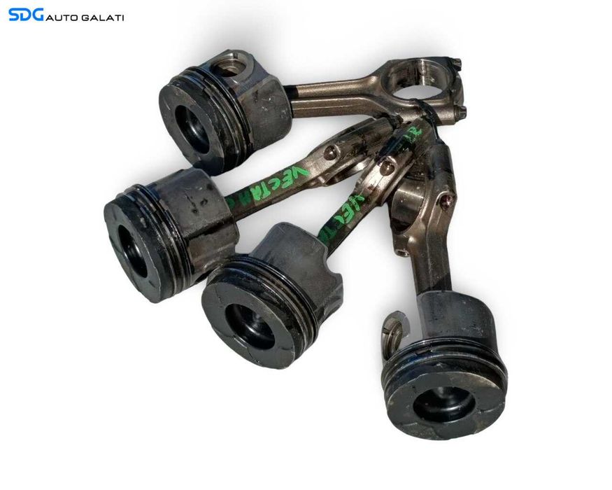Set 4 Pistoane Complete cu Biela Opel Vectra C 2.2 Diesel 2002 - 2008 Cod 0107200, R90400 [LR6218]
