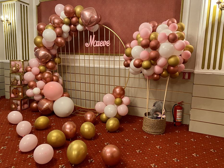 Supurt metalic Auriu fotocorner pentru baloane sau flori