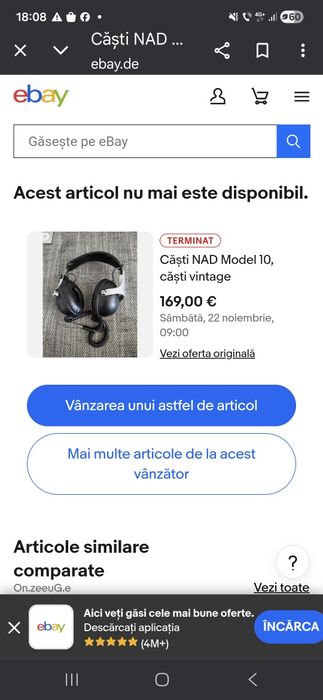 Căști audio NAD, model 10