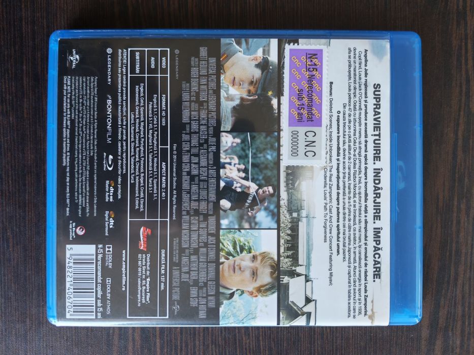 De neînvins / Unbroken [2014] (Blu-ray Original, Impecabil, Română)