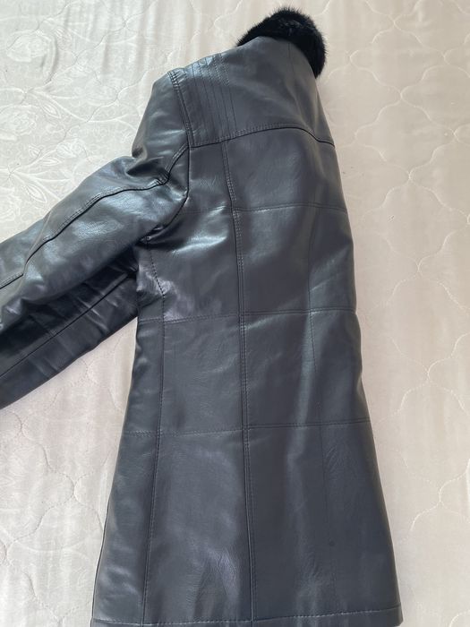 Кожаная дубленка