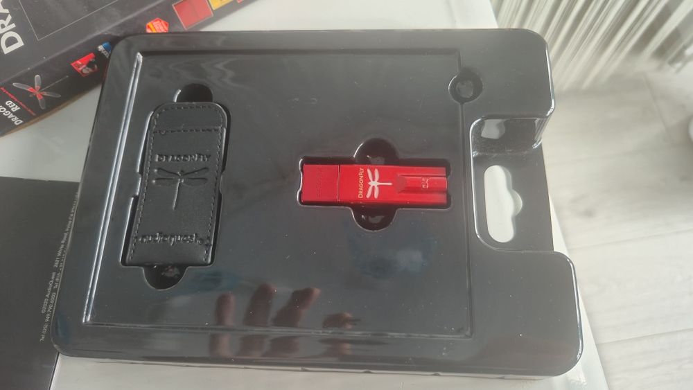 Placa sunet DAC Audioquest dragonfly red + audioquest jitterbug