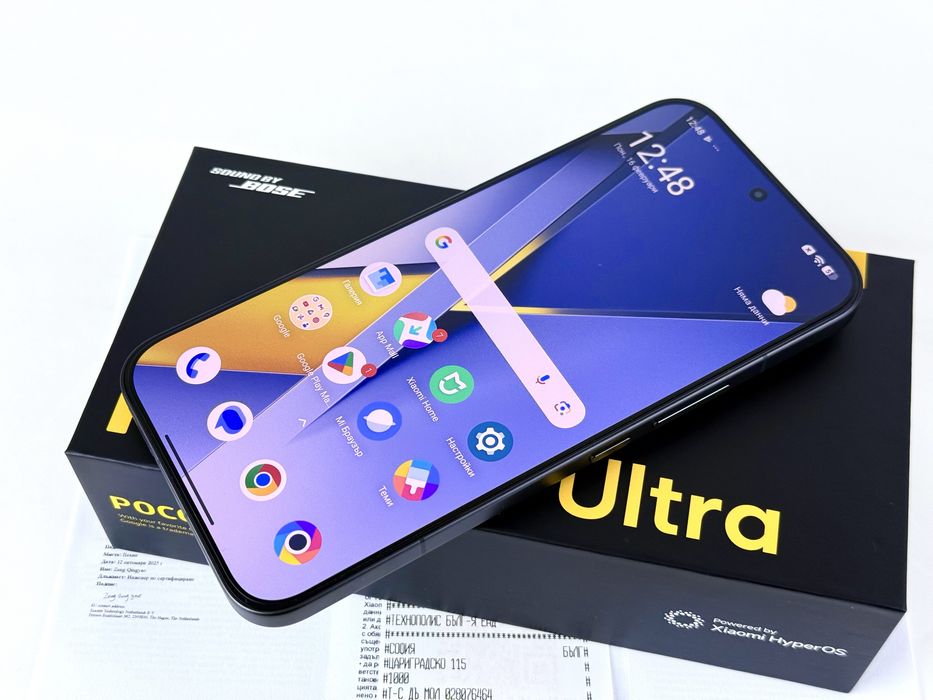 НОВ! Xiaomi Poco F8 Ultra 5G 512GB 16RAM Black 2г. Гаранция!