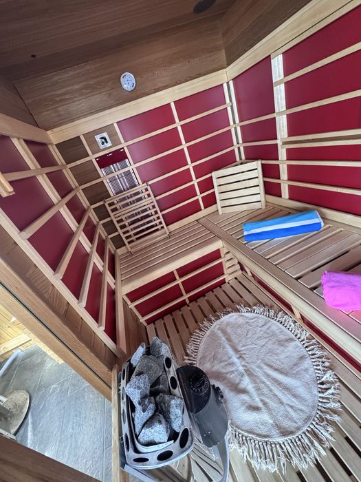 Vand set sauna  si ciubar din fibra de sticla