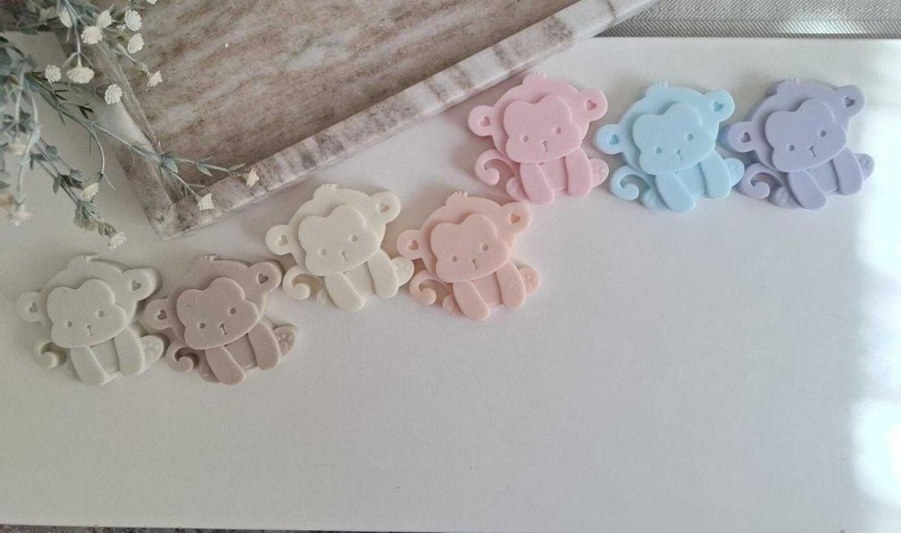 Мини сапунче "Маймунка" – подарък за бебешко парти, кръщене, погача и първи рожден ден