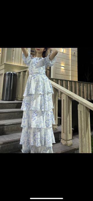 Женское длинное платье