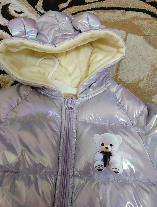 Зимняя куртка комбинезон для девочки