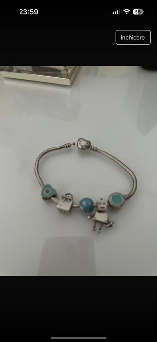 Bratara Pandora cu 5 charmuri